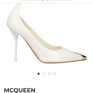 Alexander McQueen White and Black Stiletto Heels